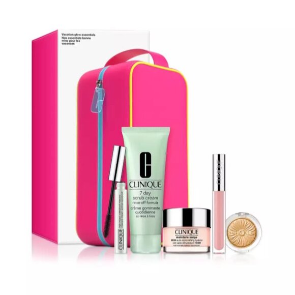 Clinique 6 Piece VACATION GLOW ESSENTIALS Set - Full Size - BRAND NEW - Picture 1 of 3